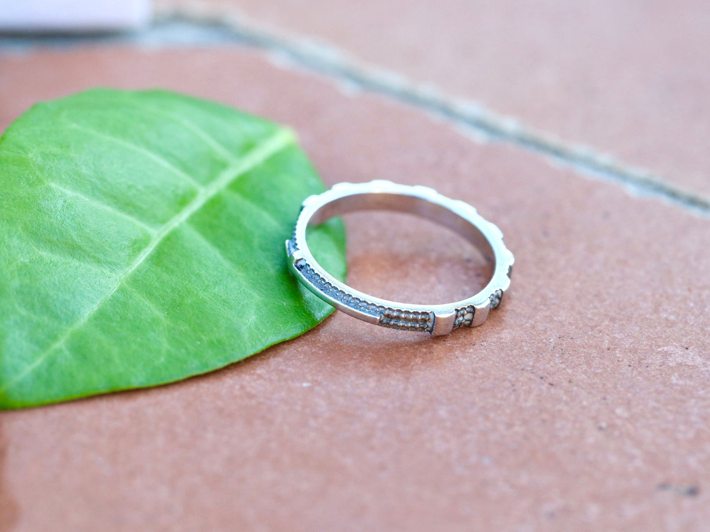Anillo de rosario, plata de ley 925, anillo de rosario de plata de ley 925 de estilo vintage, anillo de cuentas de rosario delicado católico, rosario de plata antiguo