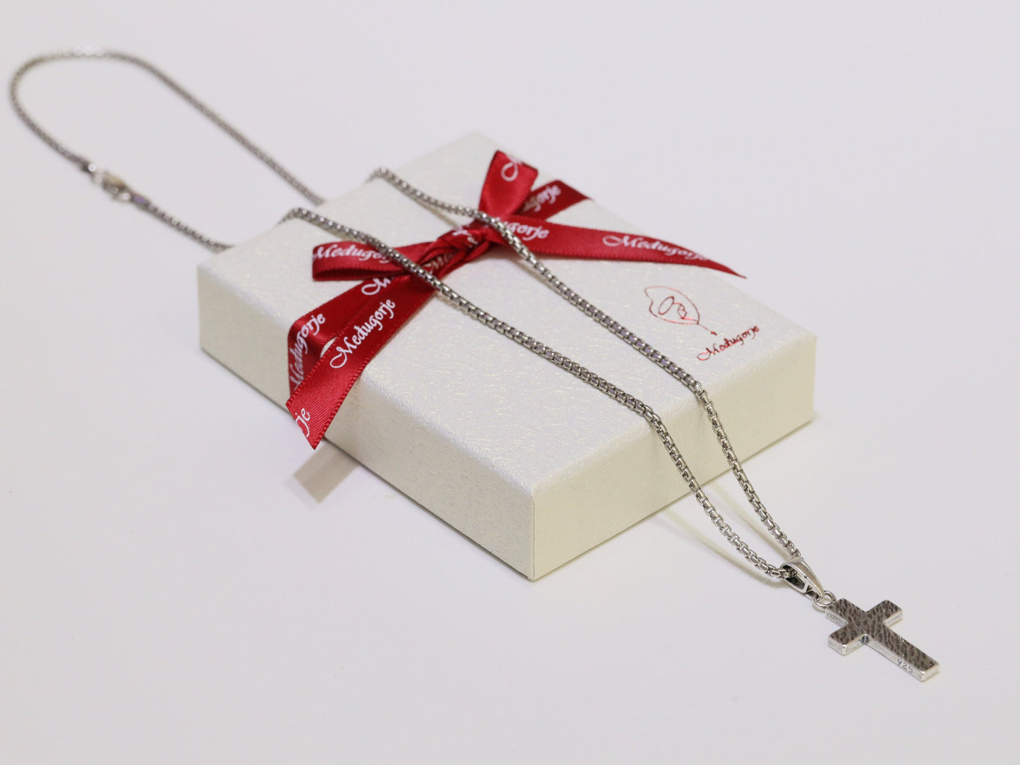 Colgante de cruz de plata resistente para hombre (plata de ley 925) - Estilo católico vintage