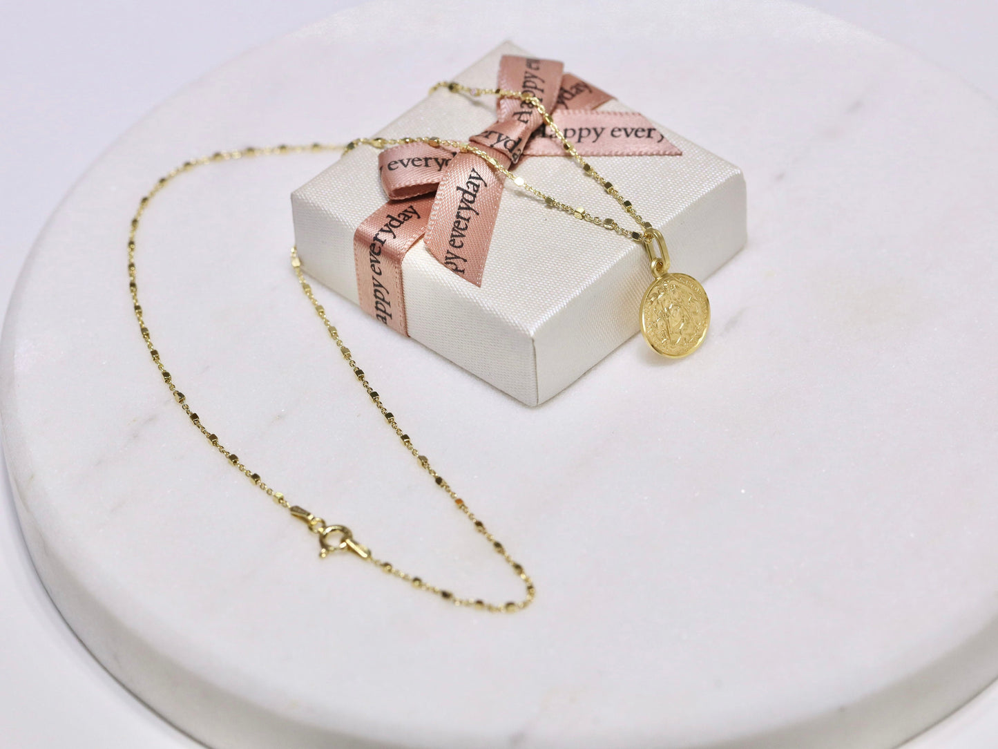 Colgante de plata de ley St Georgie de 13 mm, dije de St Georgie de tamaño mediano, colgante St Georgie chapado en oro de 18 kt