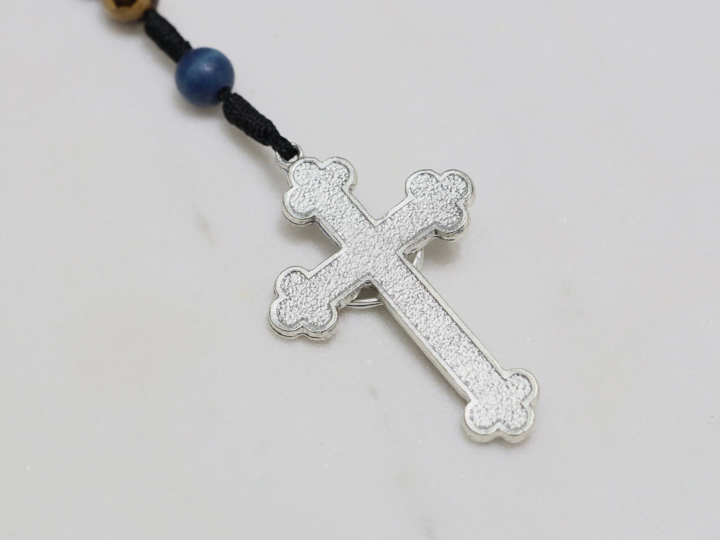 Rosario de madera hecho a mano con crucifijo del Milenio y Medalla Milagrosa, rosario católico con crucifijo de la Santísima Trinidad, rosario católico tradicional