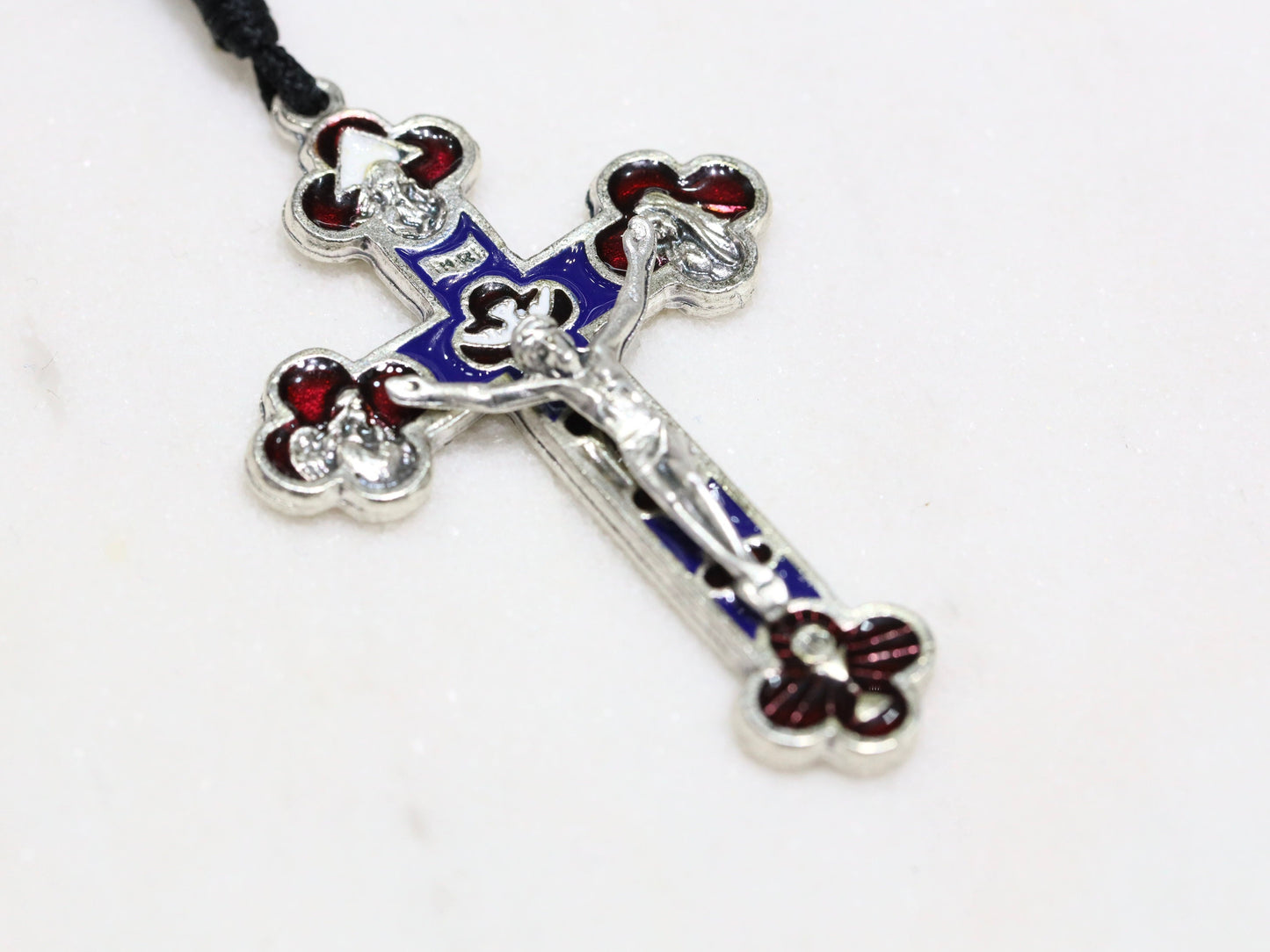 Rosario de madera hecho a mano con crucifijo del Milenio y Medalla Milagrosa, rosario católico con crucifijo de la Santísima Trinidad, rosario católico tradicional