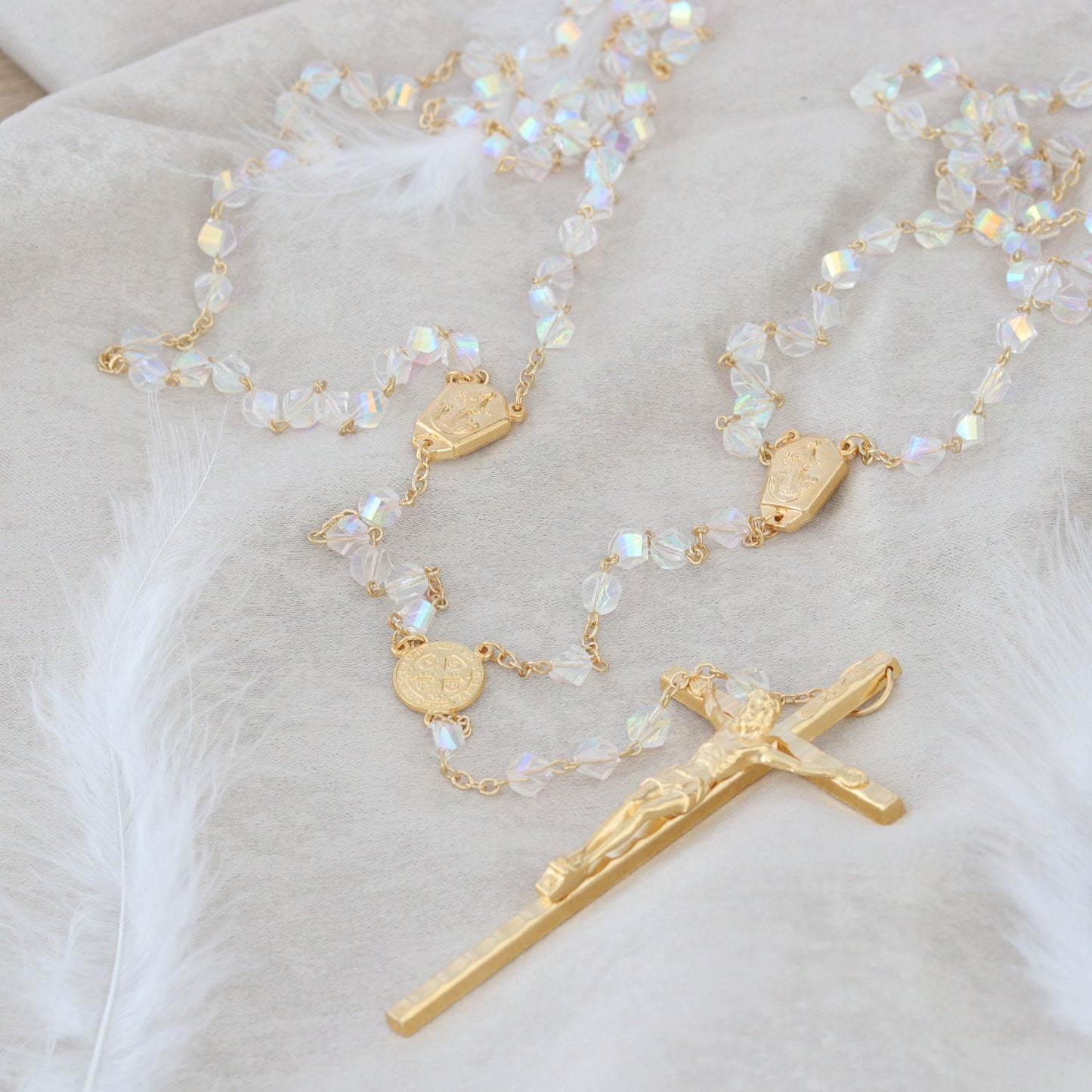 Wedding lasso rosary | crystal wedding rosary |hand made lasso wedding rosary |medjugorje rosary| family rosary, gift for wedding couples