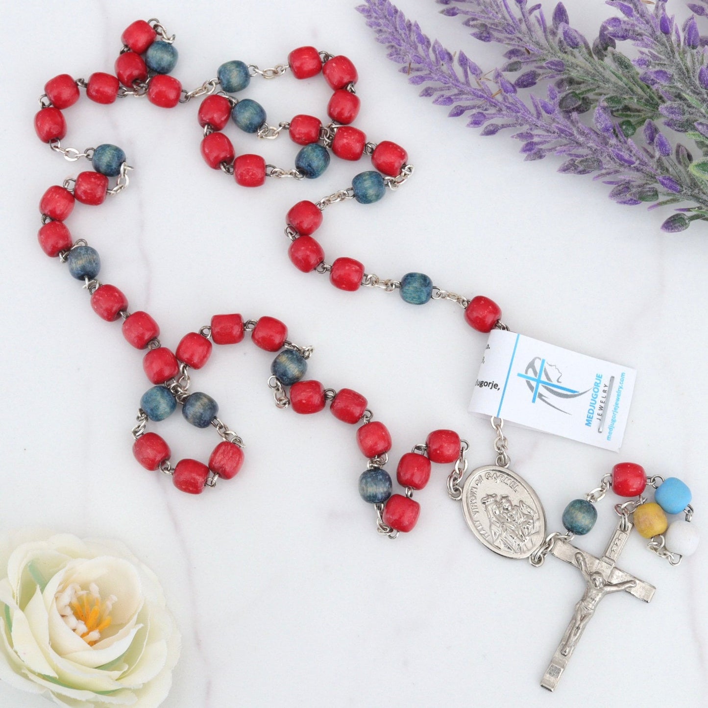 Rosario para las almas del purgatorio, hecho a mano en Medjugorje rosario para las almas del purgatorio, rosario devocional de las almas del purgatorio