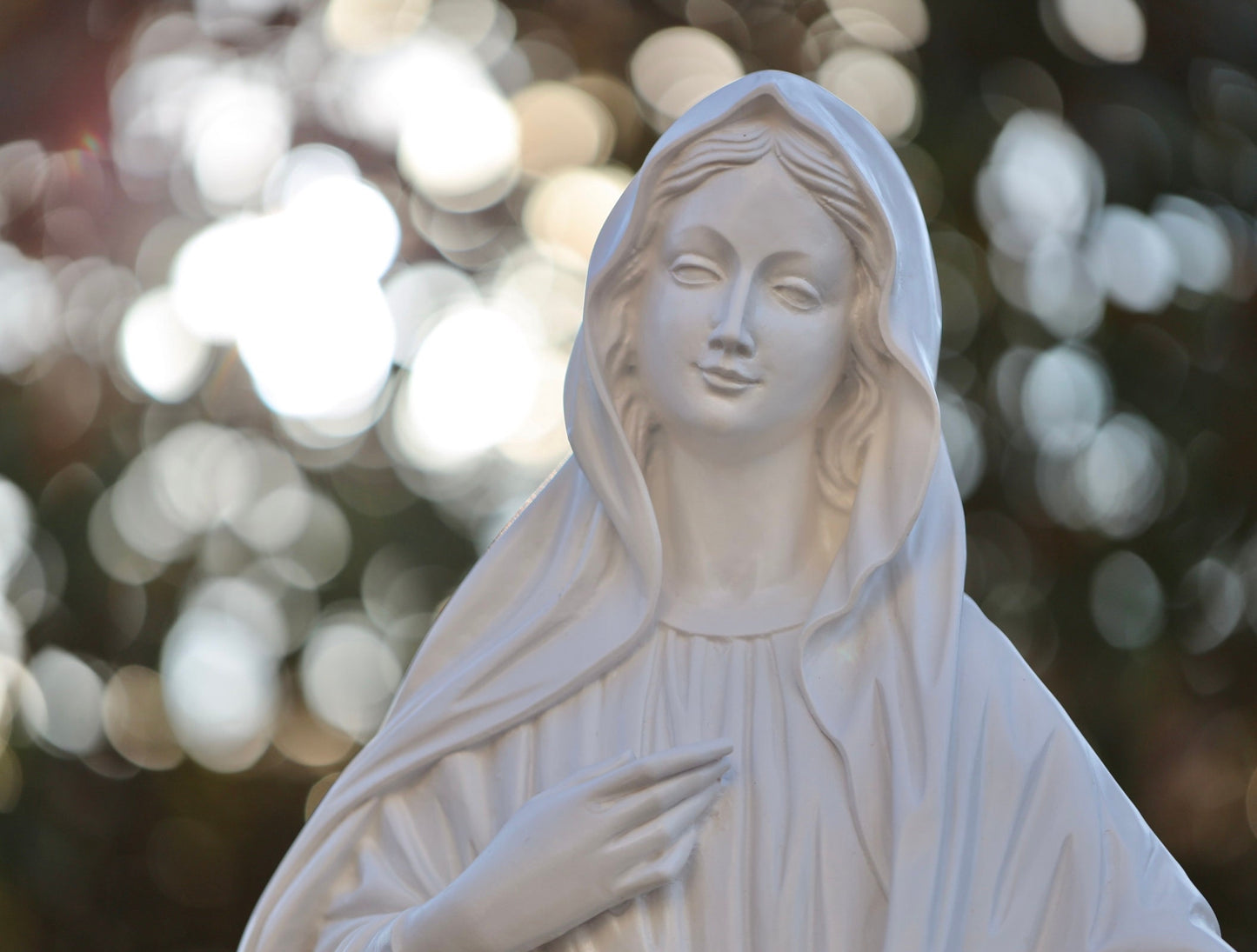 Estatua de Nuestra Señora, escultura de la Virgen María, estatua de Nuestra Señora de Medjugorje, estatua de la Reina de la Paz estatua de 3 pies, estatua de Nuestra Señora de Medjugorje
