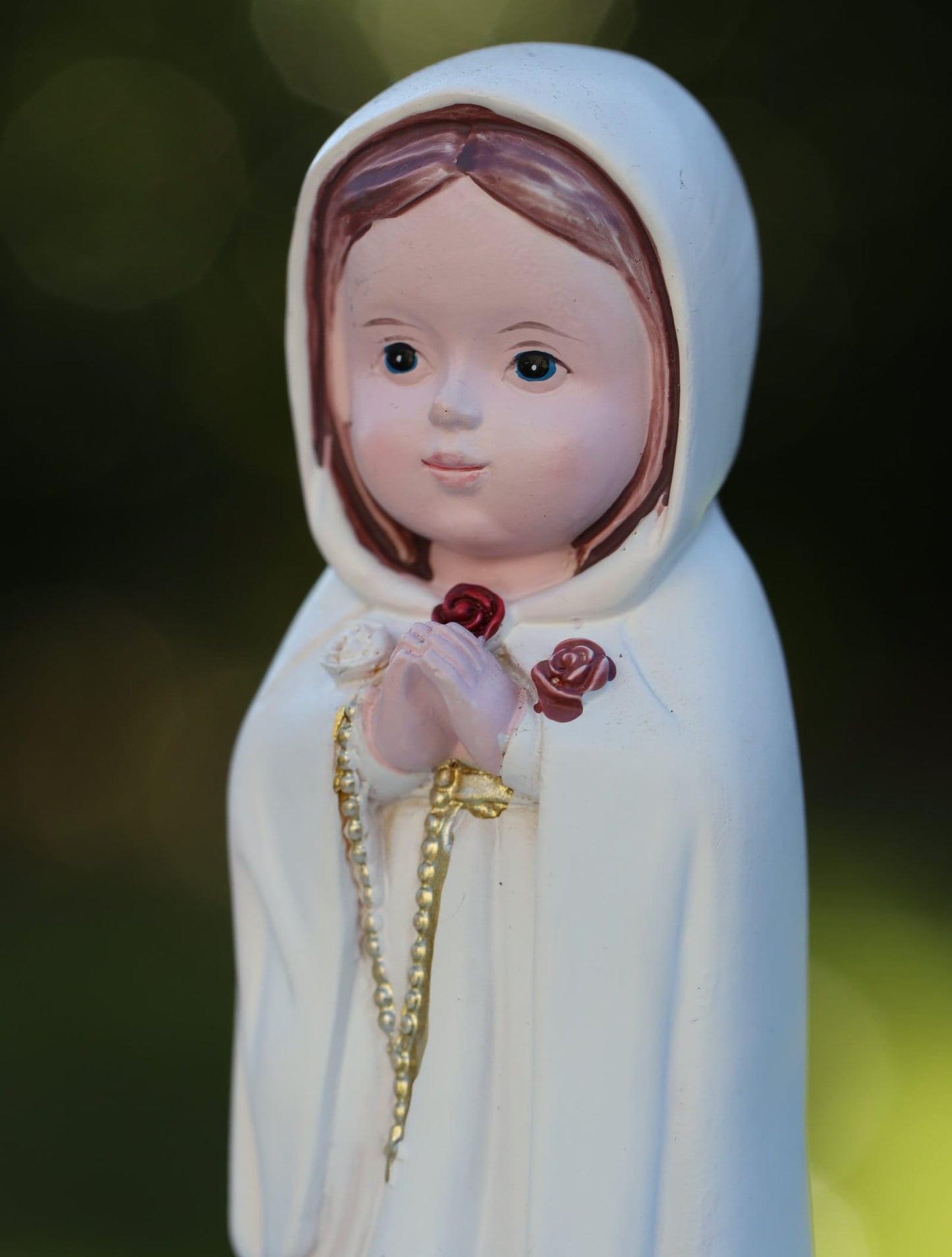 Estatua de Nuestra Señora Rosa Mística, estatua en miniatura de la Madre María, estatua de colección de bebés de la Señora del Amor, estatua en miniatura de Medjugorje