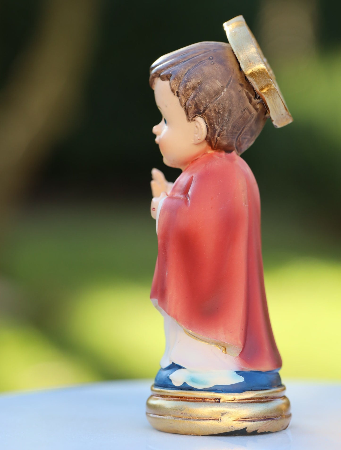 Estatua en miniatura del Sagrado Corazón de Jesús, estatua de la colección de bebés del Sagrado Corazón de Jesús, pequeña estatua de Jesucristo de Medjugorje