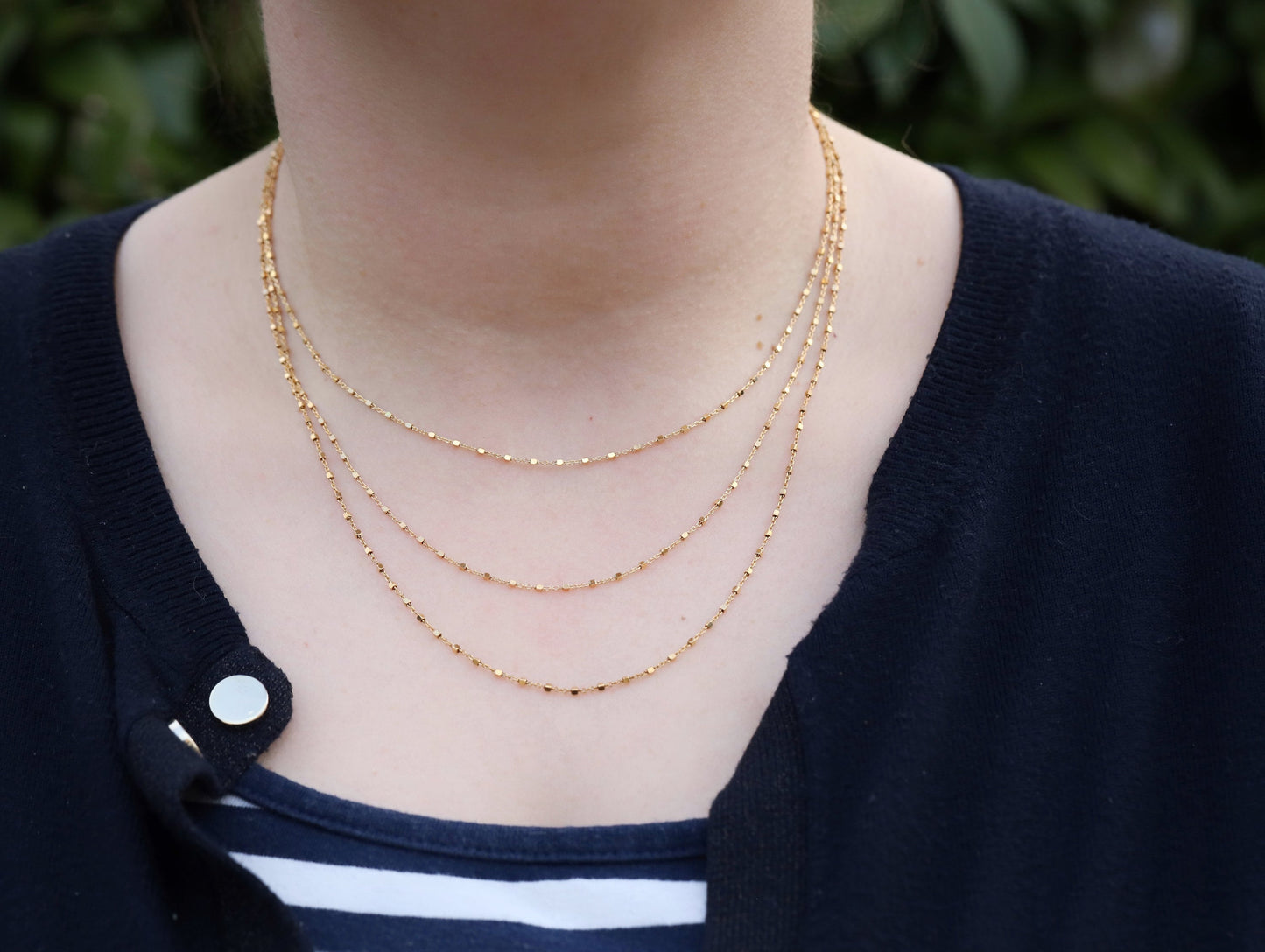 Collar de cadena talla diamante, cadena de plata de ley con cubos, elegante cadena de plata de ley brillante con baño de oro de 18 k, 16 - 18 - 19.5 pulgadas