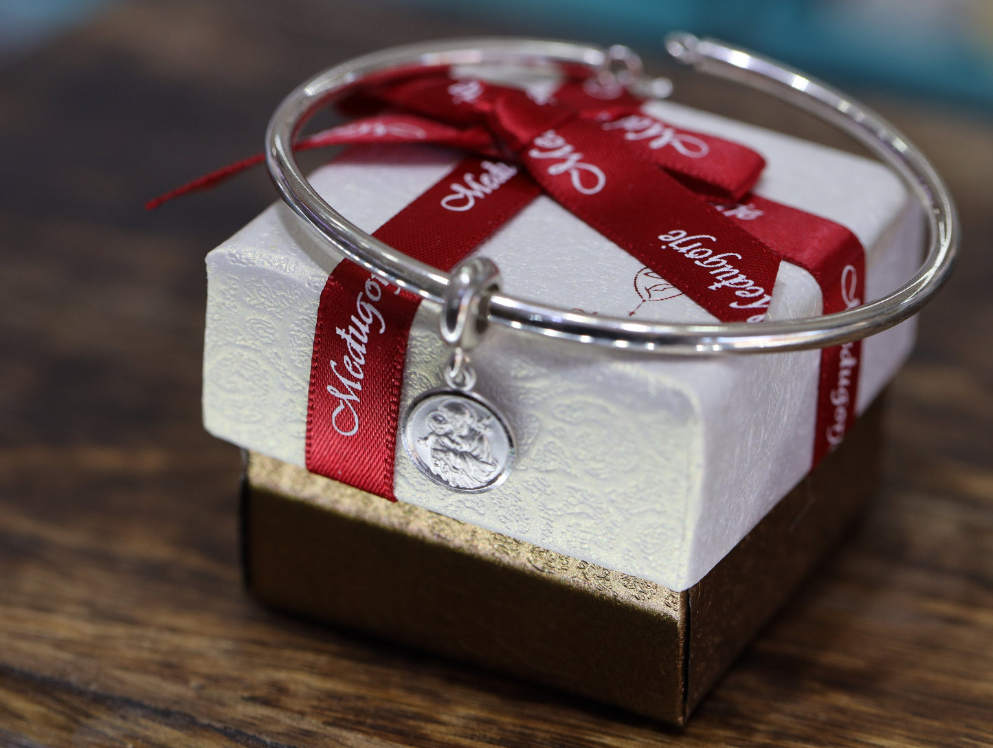 Encanto de San José compatible con Pandora, encanto de plata de ley de San José para pulsera, regalo para católico, encanto de pulsera colgante, encanto de Medjugorje
