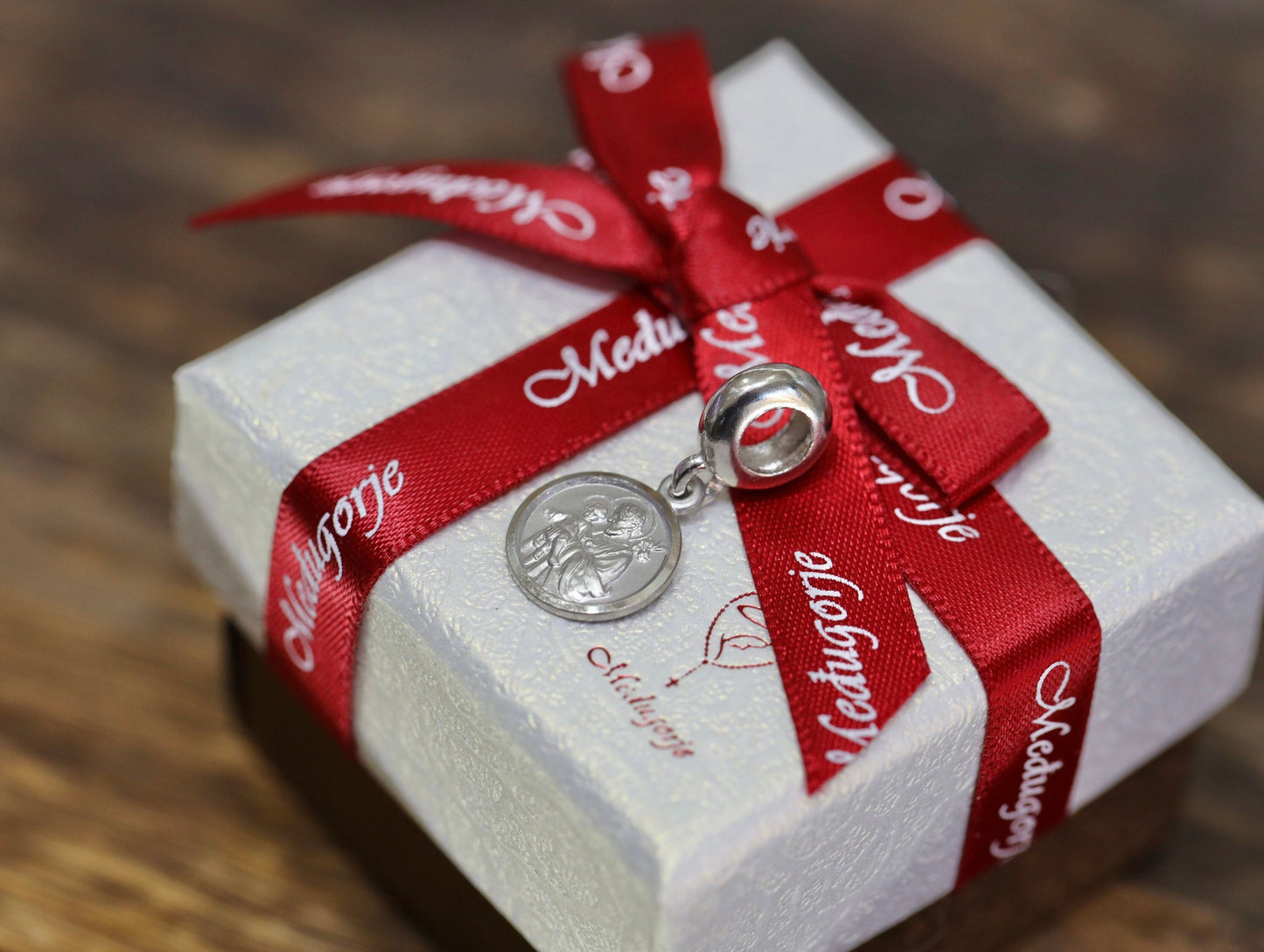 Encanto de San José compatible con Pandora, encanto de plata de ley de San José para pulsera, regalo para católico, encanto de pulsera colgante, encanto de Medjugorje