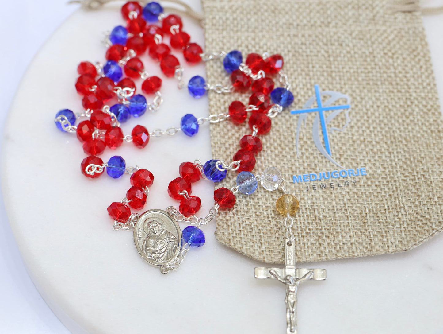 Rosario para las almas del purgatorio, hecho a mano en Medjugorje rosario para las almas del purgatorio, rosario devocional de las almas del purgatorio