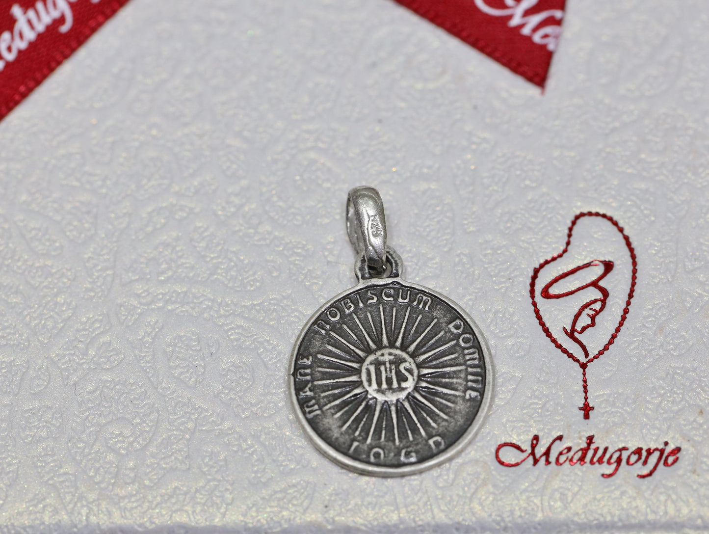 Heiliges Antlitz-Medaille, Allerheiligstes Antlitz Jesu-Medaille, Sterlingsilber 925 Heiliges Antlitz, Vera-Icona-Medaille, Turiner Grabtuch-Medaille, Sindone-Medaille