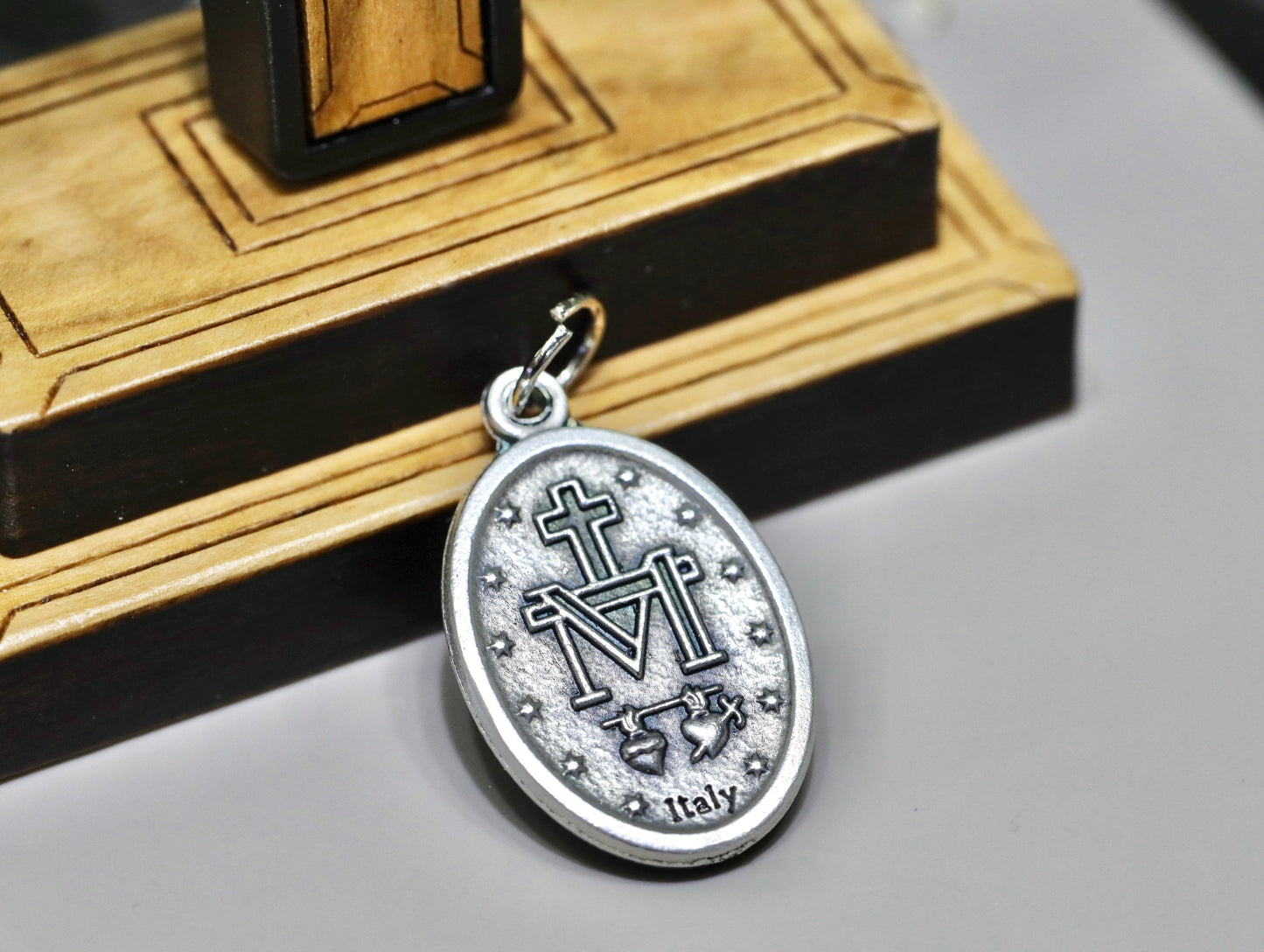 Medalla milagrosa a granel, descuento por cantidad para la Medalla Milagrosa, Medalla a granel de la Virgen María, Medalla de Nuestra Señora de Gracia, Medalla Milagrosa de plata