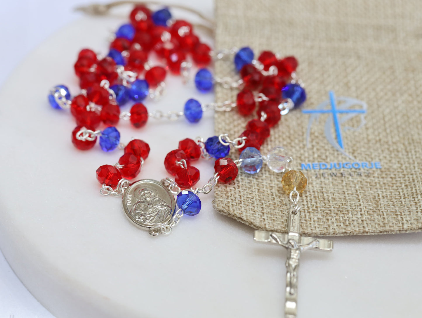 Rosario para las almas del purgatorio, hecho a mano en Medjugorje rosario para las almas del purgatorio, rosario devocional de las almas del purgatorio