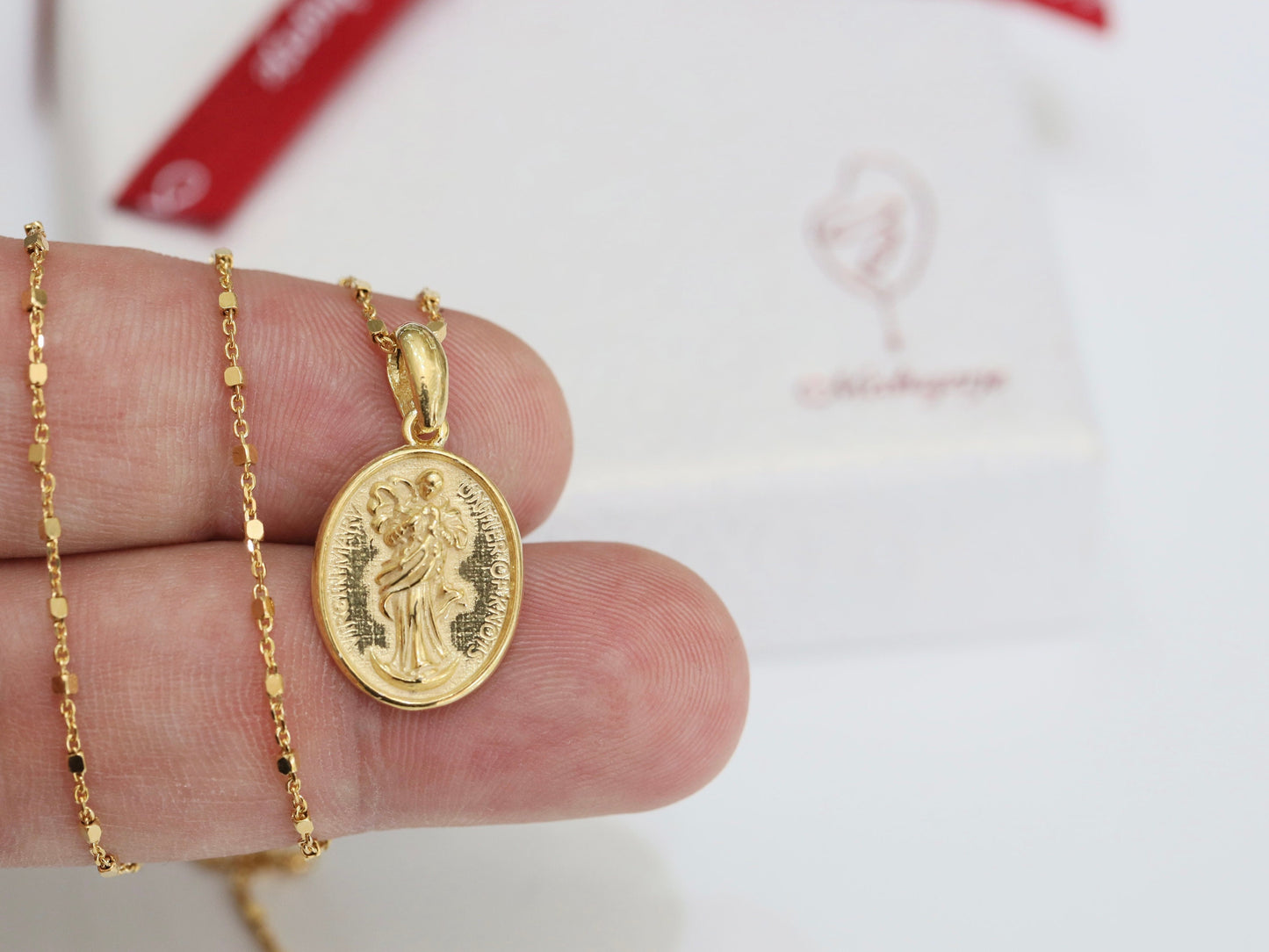Untier of Knot’s medal, Mary Untier of Knots medal, Virgin Mary pendant, Our Lady sterling silver 925 medal with 18k gold plating
