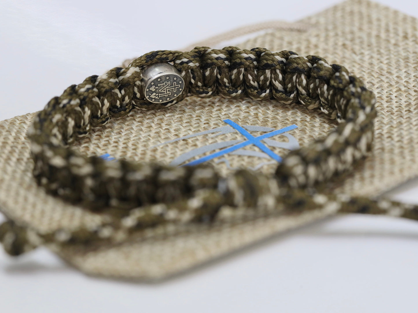 Pulsera Medalla Milagrosa | pulsera de paracord | pulsera guerrera para hombre | pulsera táctica | Medalla Milagrosa para hombre plata de ley 925