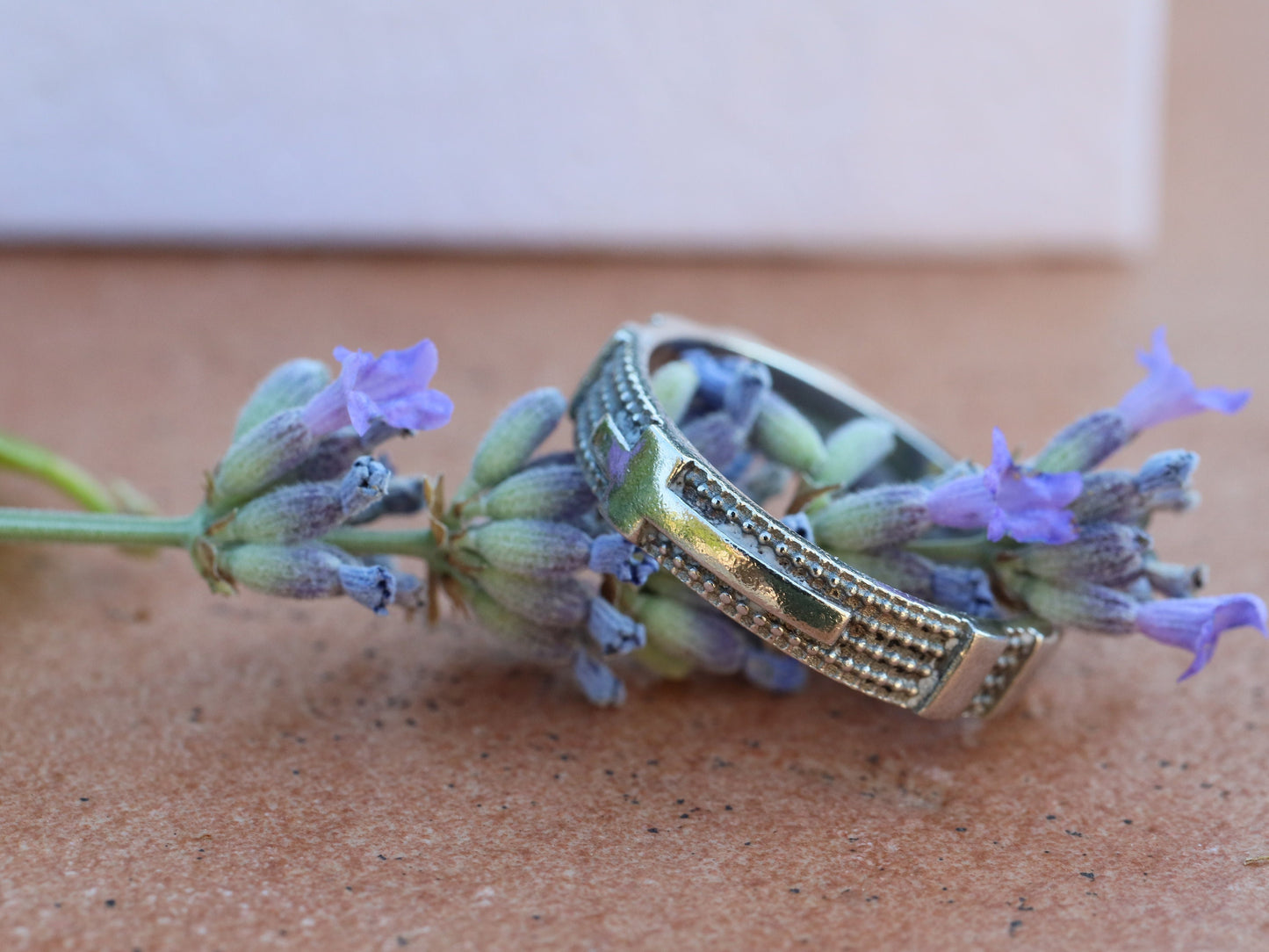 Rosary ring, sterling silver 925 rosary, ring for man, vintage rosary ring, gift for husband, cross ring, catholic prayer beads