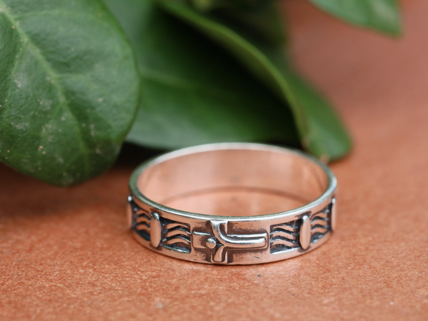 Anillo de rosario, rosario de plata de ley, anillo de rosario católico con cruz, anillo de cruz vintage, anillo de hombre, anillo de plata antiguo, regalo para hombre