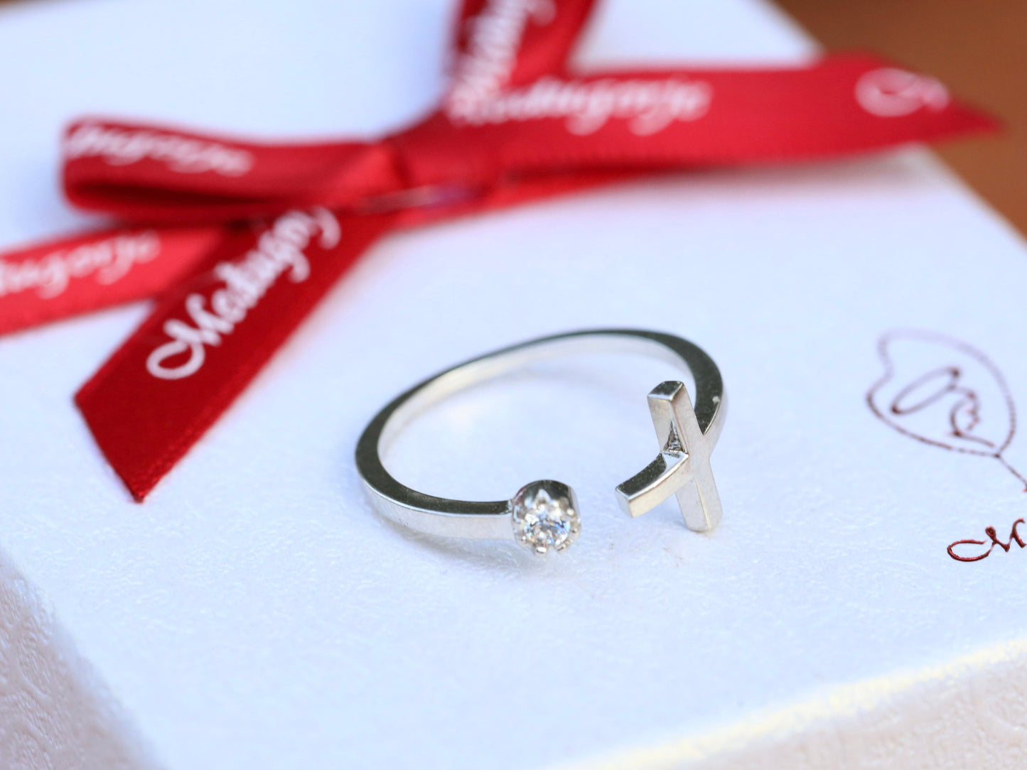Anillo cruzado| anillo de plata | anillo devocional católico | regalo para católicos | cruz delicada | anillo minimalista para niña | anillo cruzado simple