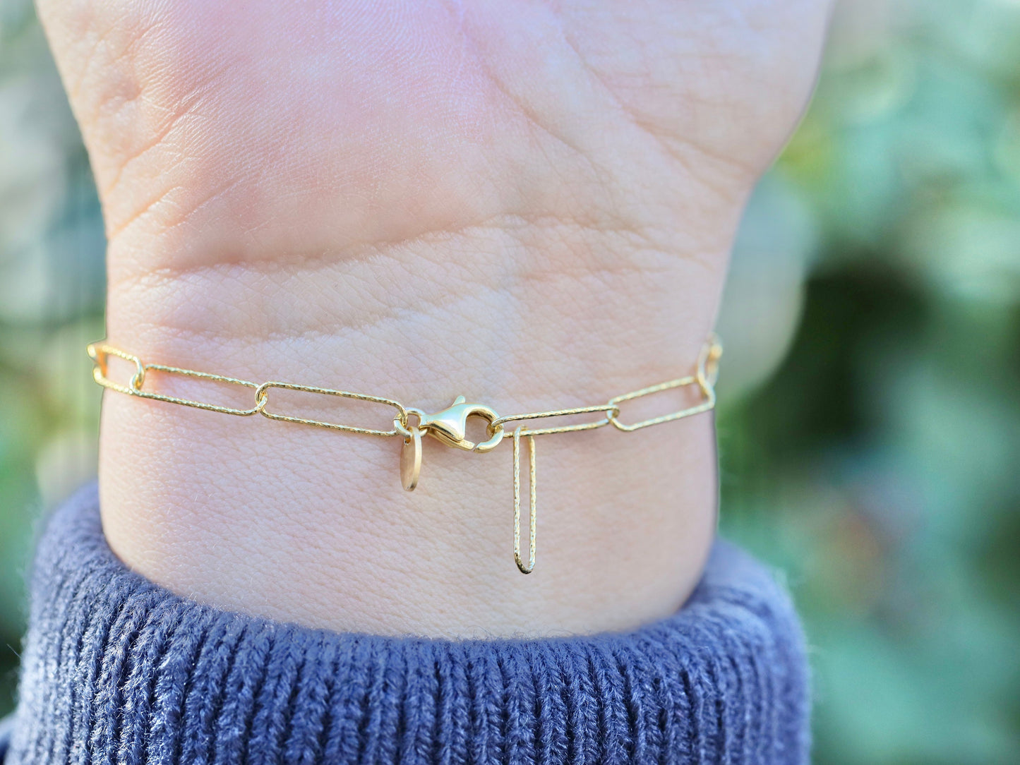 Pulsera St Benedict PAPERCLIP, plata de ley 925, pulsera Totus Tus, pulsera católica, 18 chapado en oro sobre plata, regalo para católicos
