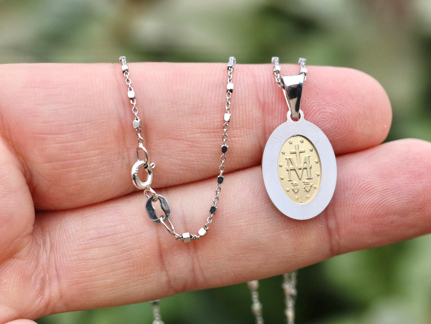 Wunderbare Medaille für Frauen, Medaille aus Sterlingsilber, vergoldete Medaille im Diamantschliff, mittelgroße Medaille mit 18-Karat-Vergoldung, Geschenk für Frauen