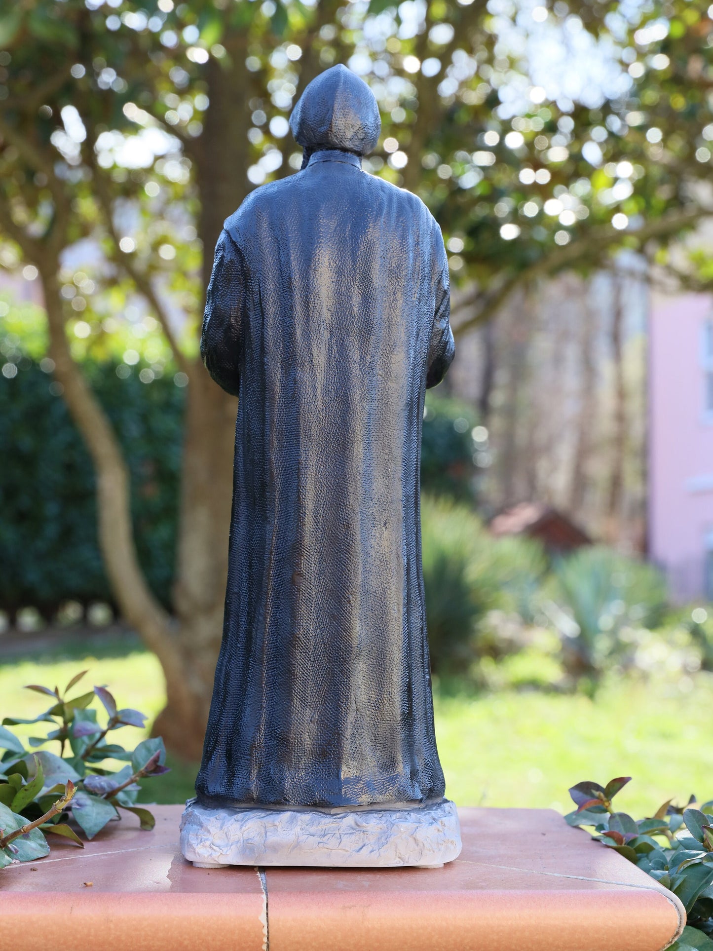 Estatua de San Charbel, estatua de 40 cm de San Charbel Makhlof, estatua del santo católico, estatua del altar del hogar, estatua del sacerdote maronita, estatua del jardín
