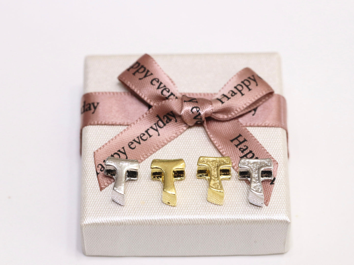Elegante Cruz Tau de Plata de Ley 925 para Pulseras Estilo Pandora - Regalo Ideal para Mamá o Hija