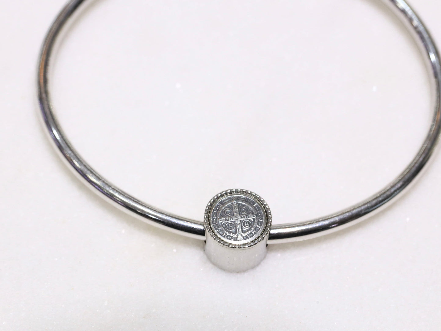 Encanto en miniatura para pulsera estilo Pandora, amuletos católicos para pulsera Pandora, Medalla Milagrosa Medalla Escapulario San Benito Medjugorje