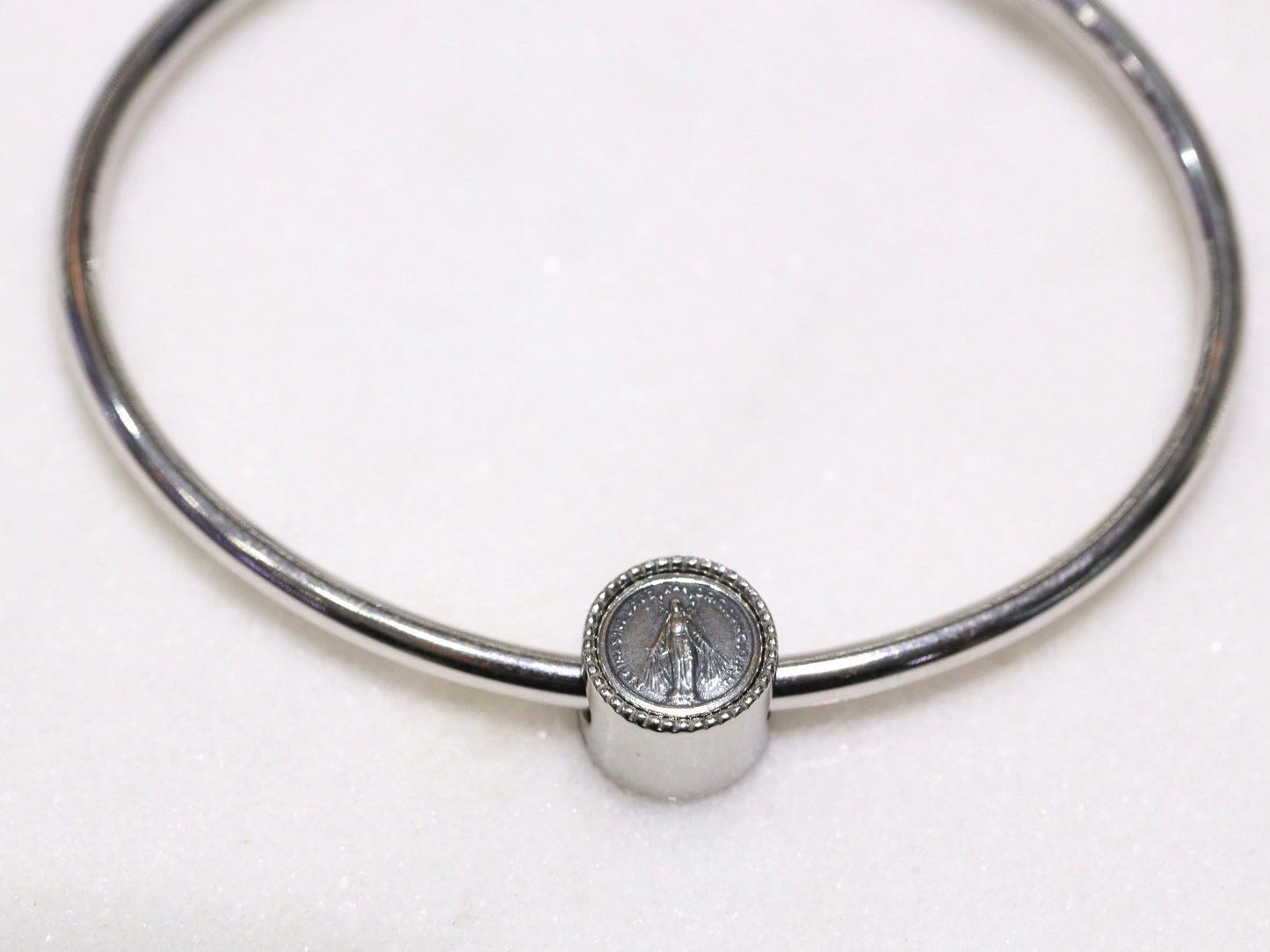 Encanto en miniatura para pulsera estilo Pandora, amuletos católicos para pulsera Pandora, Medalla Milagrosa Medalla Escapulario San Benito Medjugorje